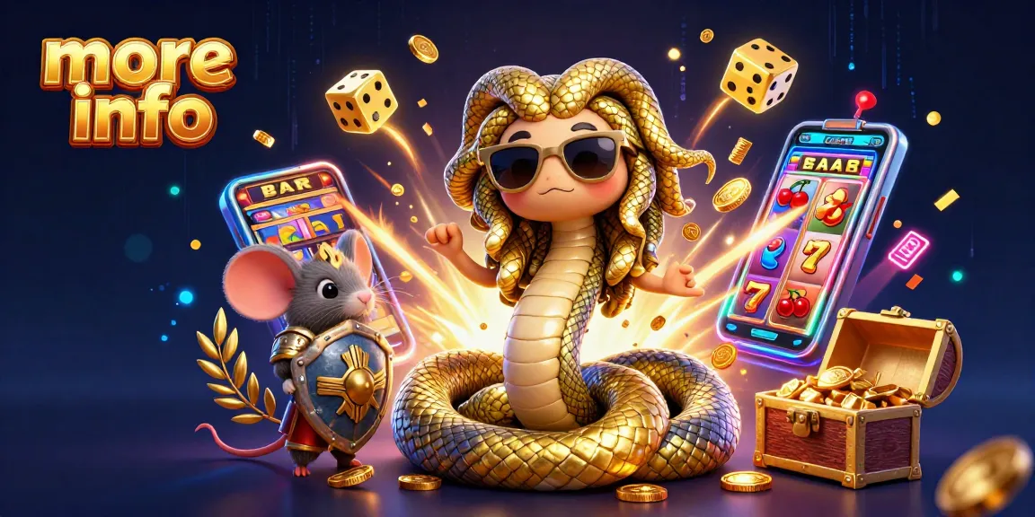 Experience more info on casino excitement with Medusa and friends amidst a jackpot explosion.