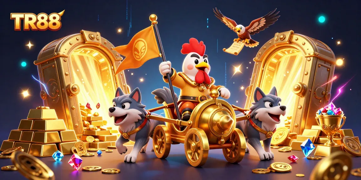 Engage with TR88's thrilling adventure featuring a rooster warlord and treasures galore!