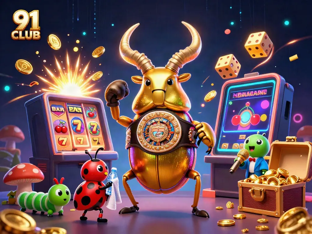 Engaging visual representation of 91 CLUB, featuring dynamic casino gaming elements and vibrant characters.