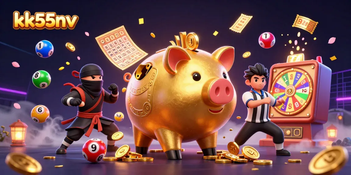 Experience thrilling gambling action at kk55nv with dynamic casino characters and vibrant elements.