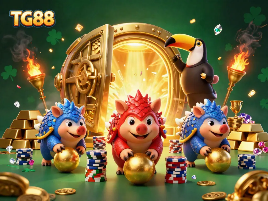 Celebrate big wins at TG88 with entertaining pangolin rivals in a dynamic casino scene.