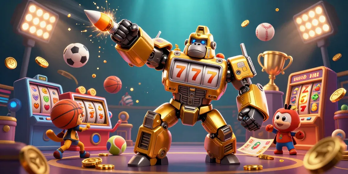 Engage with dynamic gambling visuals and read more for thrilling betting strategies in this vibrant 3D illustration.