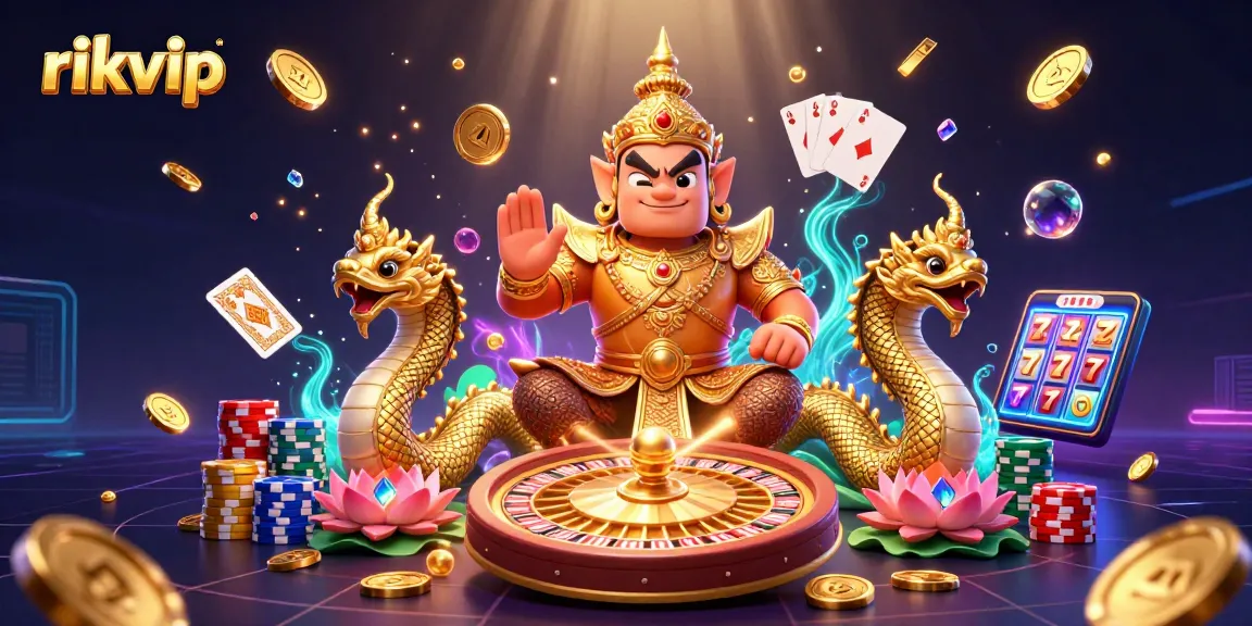 Experience exciting gameplay at rikvip with vibrant scenes full of colorful casino elements.