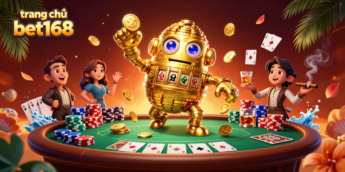 Engage in betting excitement on trang chủ bet168 with vibrant casino-themed elements.