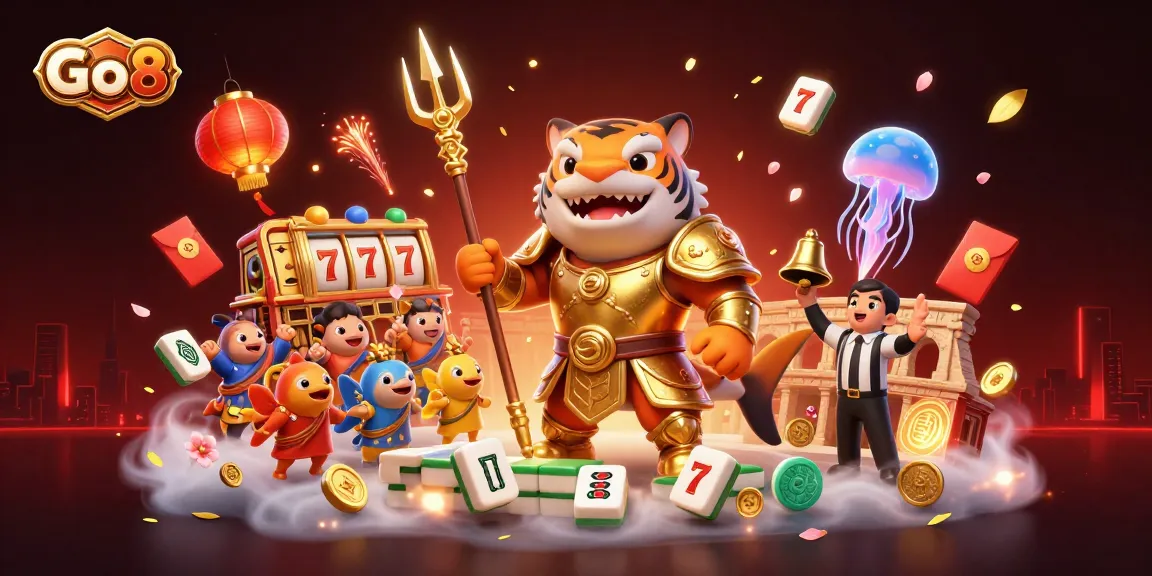 Engage with Go8's dynamic underwater casino scene featuring a mighty armored shark amidst a vibrant crowd, enhancing your betting experience.