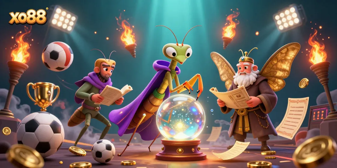 Engage with the world of xo88 as a 3D fortune teller unveils mystical sports betting insights.