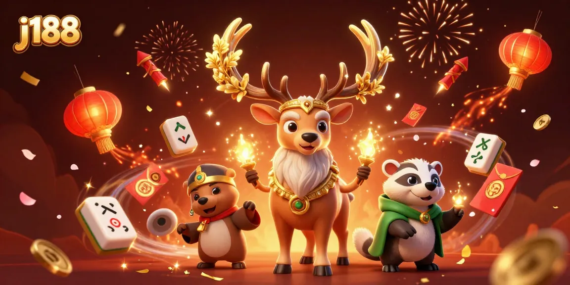 Experience thrilling gameplay with j188's vibrant 3D casino illustration featuring dynamic gaming elements.