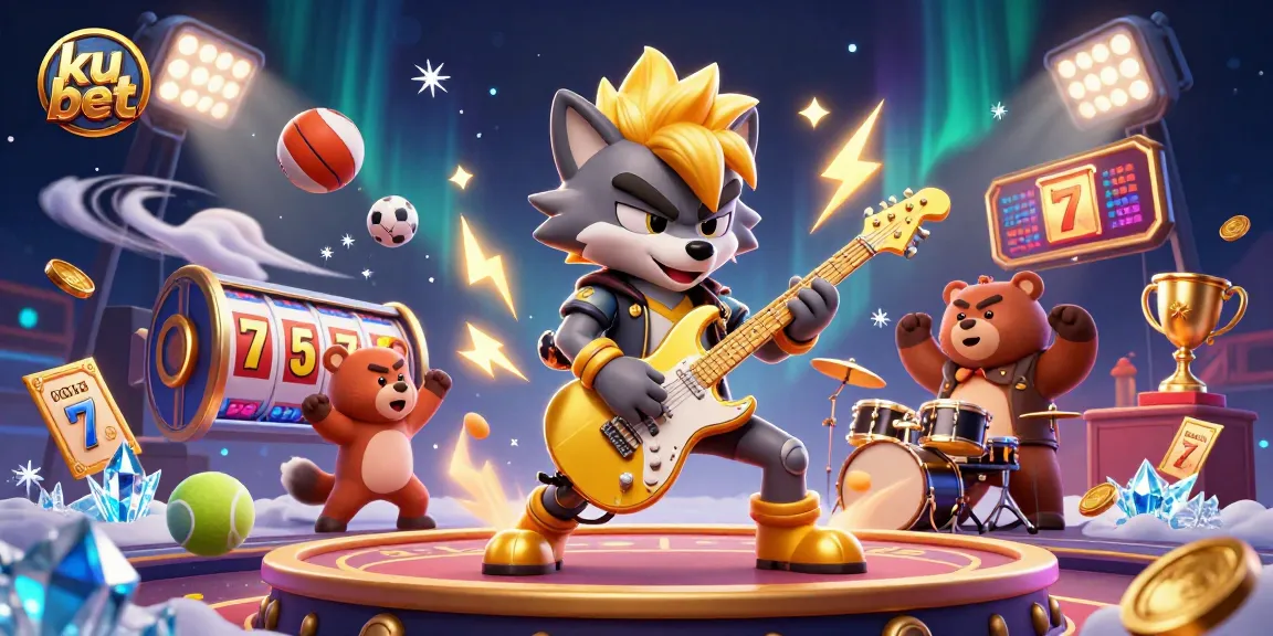 Experience ku bet's vibrant casino atmosphere with dynamic game elements and thrilling characters in action.