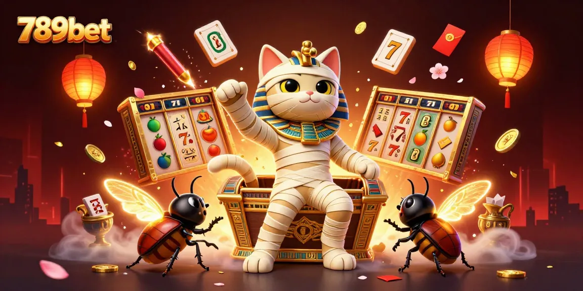 Experience the excitement of 789bet with vibrant casino elements and animated characters in a dynamic scene.