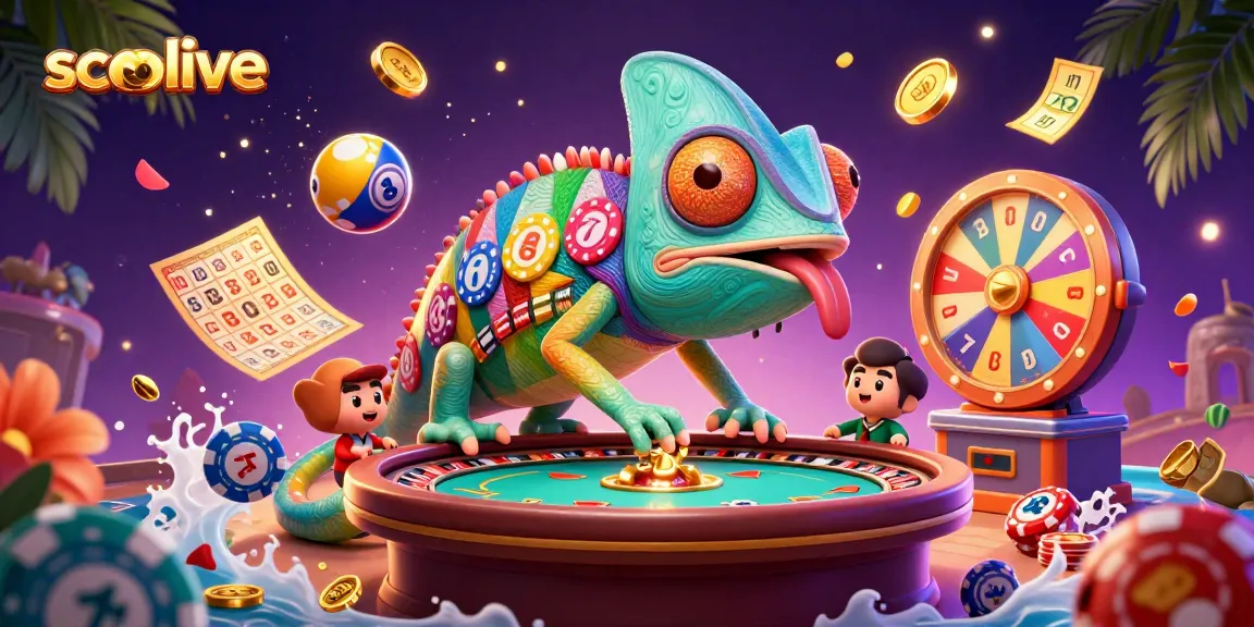 Socolive offers a dynamic casino experience with vibrant visuals of colorful games, jackpots, and live gaming elements.